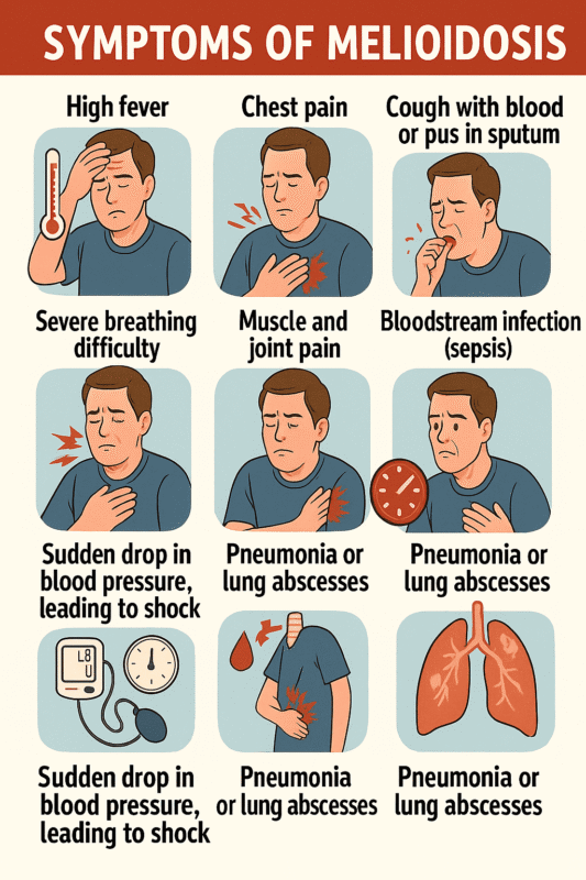 Symptoms of Melioidosis