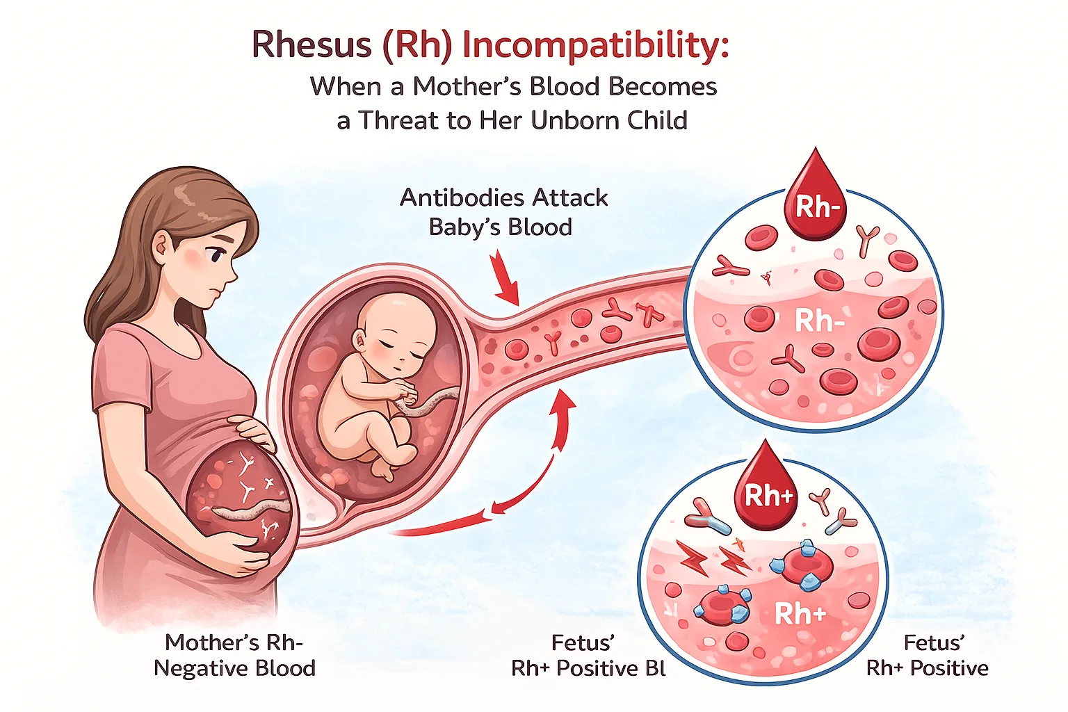 Rhesus (Rh) Incompatibility: When a Mother’s Blood Becomes a Threat to Her Unborn Child