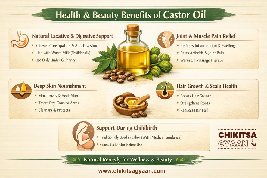 Health & Beauty Benefits of Castor Oil