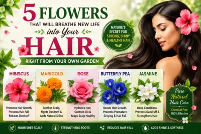 5 Powerful Flowers That Can Revive Your Hair Naturally - Straight From Your Garden