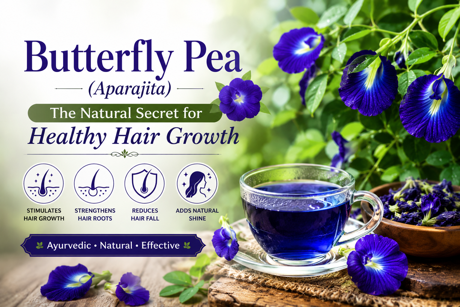 Butterfly Pea (Aparajita) – The Natural Hair Strengthener
