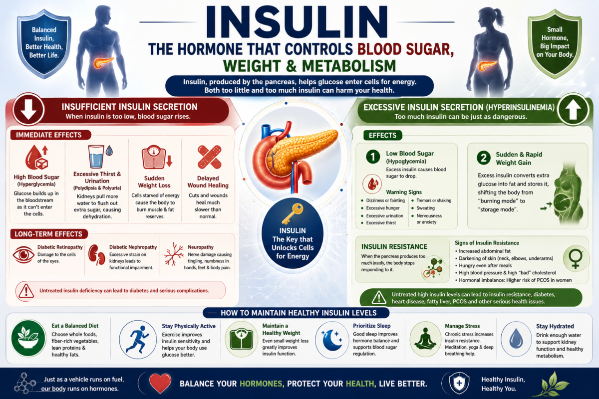 Insulin Deficiency vs Excess Insulin: Signs, Risks & Health Effects