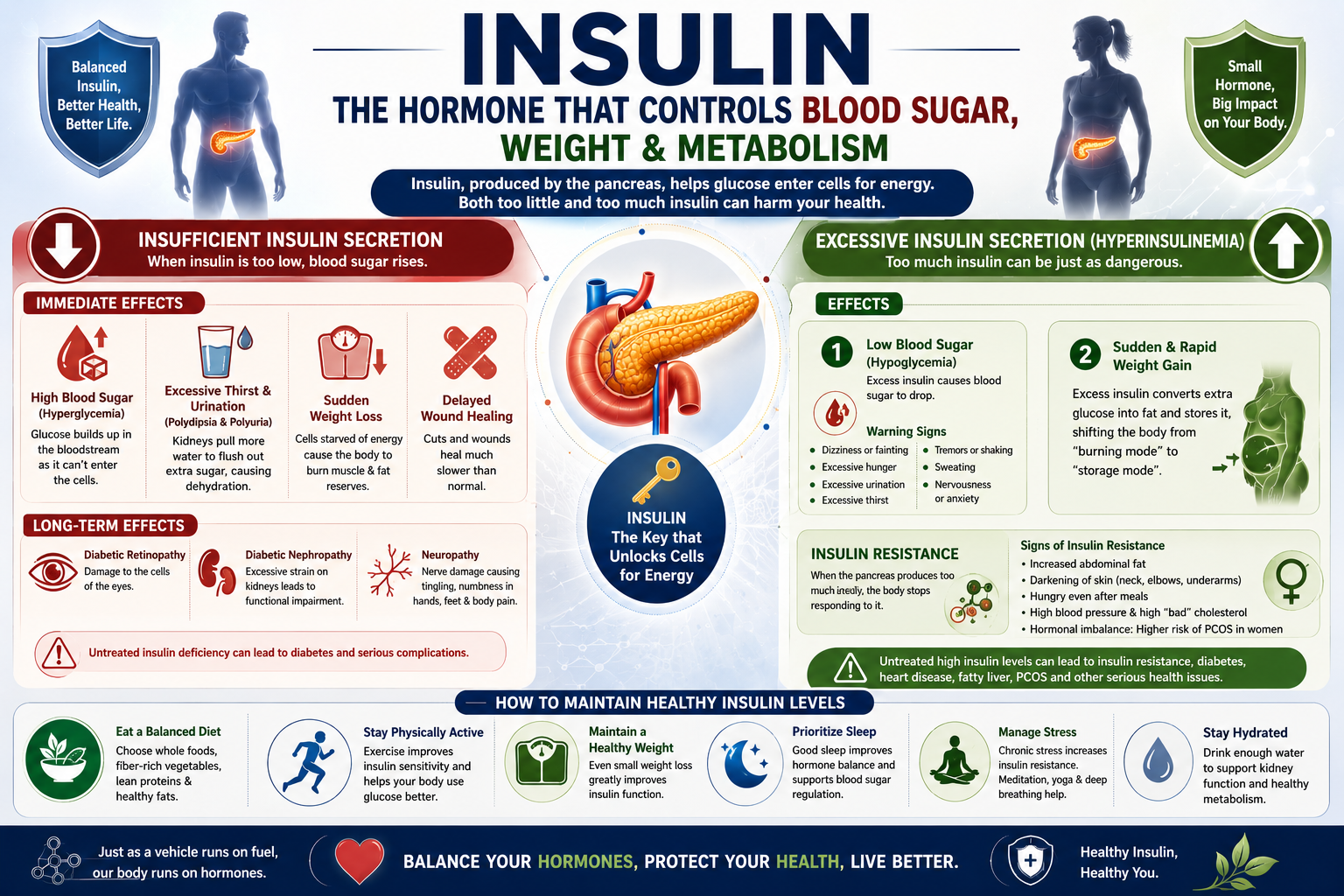Insulin Deficiency vs Excess Insulin: Signs, Risks & Health Effects