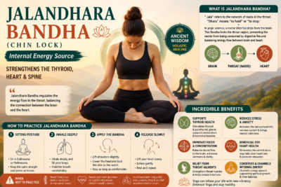 Jalandhara Bandha (Chin Lock): The Ancient Yogic Practice for Thyroid, Heart & Mental Wellness