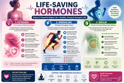 Life-Saving Hormones: How Estrogen, Adrenaline & Insulin Protect Your Body